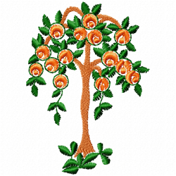 Flowers And Tree Embroidery Design 3 Flowers And Tree Embroidery Design 3